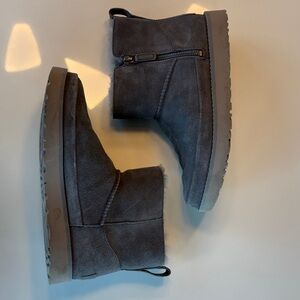 UGG Gray Shearling Boots